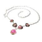 Colar Luxuoso Nlux Turmalina Melancia Prata 950 Classe A Colar Luxuoso Nlux Turmalina Melancia Prata 950 Classe A
