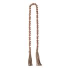 Colar Madeira Decorativo Miçanga Bege 95 cm F04 - D'Rossi