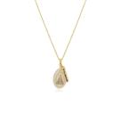 Colar Madre Perola Nossa Senhora Aparecida Banhado Ouro 18k