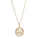 Colar Mãe Duas Filhas Meninas Folheado A Ouro 18k