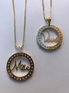 Colar mãe / vovó banhado a ouro