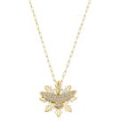 Colar mandala espírito santo zircônias folheado a ouro 18k