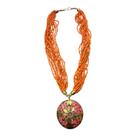 Colar Mandala Laranja