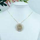 Colar Mandala Letra S Banhado a Ouro 18k Colar Mandala Letra S Banhado a Ouro 18k