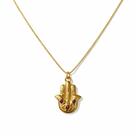 Colar Mão de Hamsa - Banhado em Ouro 18k