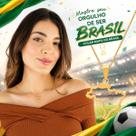 Colar Mapa do Brasil Semi Joia Banhado Ouro 18k Presente Feminino Delicado Aniversario Mae Esposa Copa do Mundo