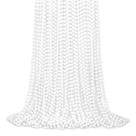 Colar Mardi Gras Beads YAXINRUI White 72 peças para festa de 33 polegadas
