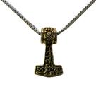 Colar Martelo de Thor Mjölnir - Amuleto de Força e Coragem