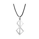 Colar Masculino De Aço Inoxidável Berserk Viking Com Pingente De Espada E Logotipo, Presente De