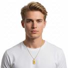 Colar Masculino Exu Zé Pilintra - Banhado em Ouro 18k ou Prata 925