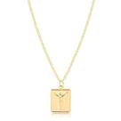 Colar masculino medalha quadrada com cristo 60cm