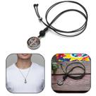 Colar masculino medalha são bento no cordão regulável prateada Colar masculino medalha são bento no cordão regulável prateada
