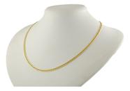 Colar Masculino Ouro 18k 750 Grumet Duplo 3.5 70 Cm Cordão A Amarelo
