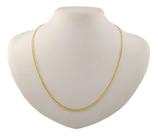 Colar Masculino Ouro 18k Maciça Grumet Diamantada 3.6 70 Cm Amarelo