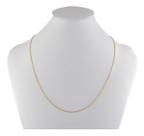 Colar Masculino Ouro 18k Maciço Veneziana 3 Diamantada 70 Cm Amarelo