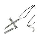 Colar Masculino Preto Com Pingente De Espada Anime Dracule Mihawk Olhos De Falcão Corrente Yoru