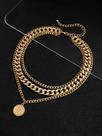 Colar Masculino Redondo Charm Em Camadas
