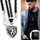Colar Masculino Vegvisir Runas Nórdicas Viking Proteção