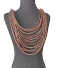 Colar Maxi Feminino Multi Fios Cordão Estilo Boho Atemporal
