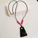 Colar Maxxi Feminino Preto Rosa