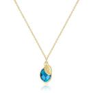Colar Me&Hz December Birthstone S Initial preenchido com ouro 14K Colar Me&Hz December Birthstone S Initial preenchido com ouro 14K