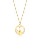 Colar Medalha Beach Tennis com Pendente Revestido em Ouro Colar Medalha Beach Tennis com Pendente Revestido em Ouro