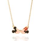 Colar Mickey e Minnie Banhado Ouro 18K com Resina - Disney