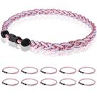 Colar Midtatus Baseball 18,1 cm de titânio Tornado Rope, pacote com 12 Colar Midtatus Baseball 18,1 cm de titânio Tornado Rope, pacote com 12