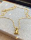 Colar mini nossa senhora aparecida- dourado, semijoia