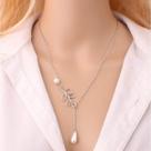 Colar Minimalista Dourado Feminino Gargantilha Strass Shocke -