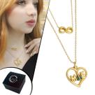 Colar Mix Mãe Nossa Senhora Infinito Banhado a Ouro