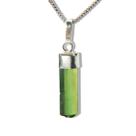 Colar Nlux Canudo Turmalina Verde Envolto 10 a 15mm Prata950 Colar Nlux Canudo Turmalina Verde Envolto 10 a 15mm Prata950