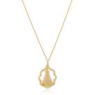 Colar Nossa Senhora Aparecida Aro Semi joias Banhado Ouro 18k