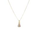 Colar Nossa Senhora Aparecida Banho Ouro 18k Semijoia Dourada