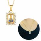 Colar nossa senhora aparecida cravejado banhado a ouro 18k
