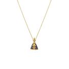 Colar Nossa Senhora Aparecida Manto Azul Pequena Semi Joia Banhado Ouro 18k Colar Nossa Senhora Aparecida Manto Azul Pequena Semi Joia Banhado Ouro 18k