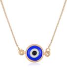 Colar Olho Grego Banhado a Ouro 18K
