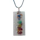 Colar Orgonite 7 Chakras Alinhamento Pedras Naturais Colar Orgonite 7 Chakras Alinhamento Pedras Naturais