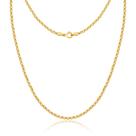Colar Ouro 18k Elo Português Com 45cm
