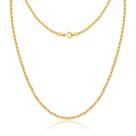 Colar Ouro 18k Elo Português Com 50cm