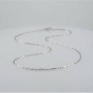Colar Ouro Branco 18k 750 Corrente Cadeado 1.9 70 Cm Maciço Cinza Colar Ouro Branco 18k 750 Corrente Cadeado 1.9 70 Cm Maciço Cinza