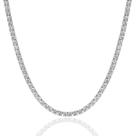 Colar Ouro Branco 18K Riviera Pedras