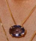Colar oval cristal