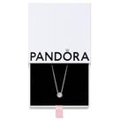 Colar Pandora Round Sparkle Halo ajustável 45 cm
