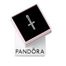 Colar Pandora Sparkling Cross com pingente em prata esterlina