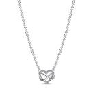 Colar PANDORA Sparkling Infinity Heart em prata esterlina