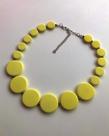 Colar Pastilha Amarelo Colar Pastilha Amarelo