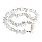 Colar Pedra Natural Madrepérola Cascalho - Família