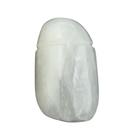 Colar Pedra Quartzo Leitoso Rolado Difusor Aromaterapia