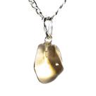 Colar Pedrinha Citrino Natural 12mm Montagem Pino Prata 950